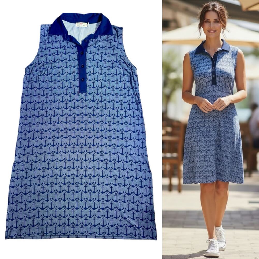 Vineyard Vines Shift Dress Polo Mini Nautical